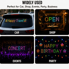 LED Matrix Panel Flexible RGB Car Display with App & Remote Control
