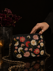 CLT Blossom Crossbody - Black