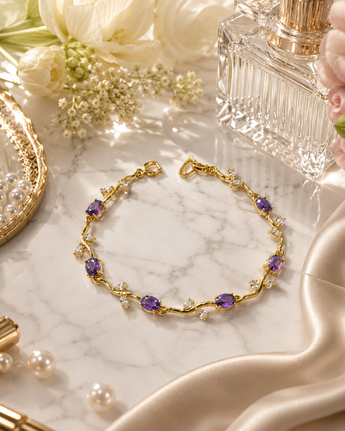 CLT Tulip Bracelet - Purple