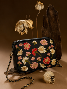 CLT Blossom Crossbody - Black