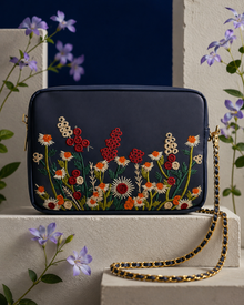 CLT Blossom Crossbody - Blue