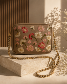 CLT Blossom Crossbody - Beige
