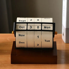 Retro Wooden Perpetual Calendar
