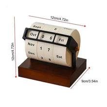 Retro Wooden Perpetual Calendar