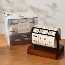 Retro Wooden Perpetual Calendar