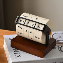 Retro Wooden Perpetual Calendar